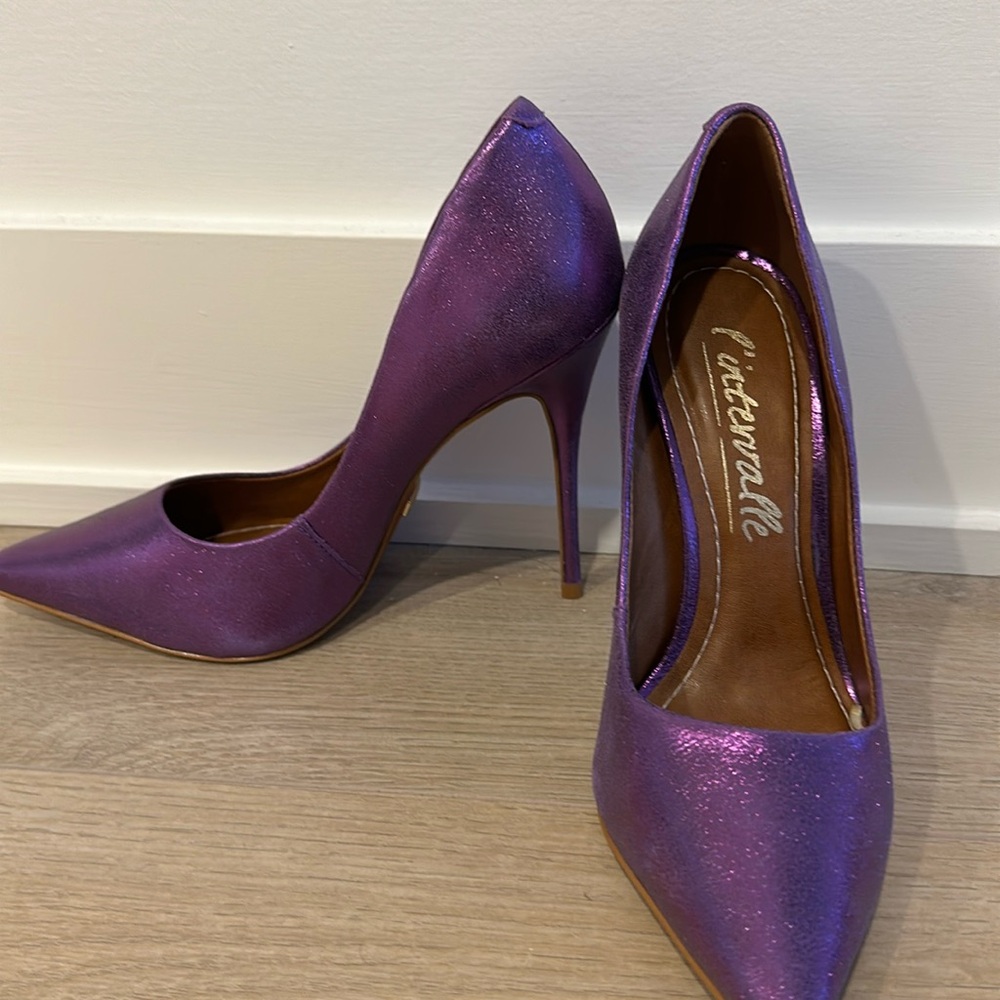 L’intervalle sparkling purple stilettos